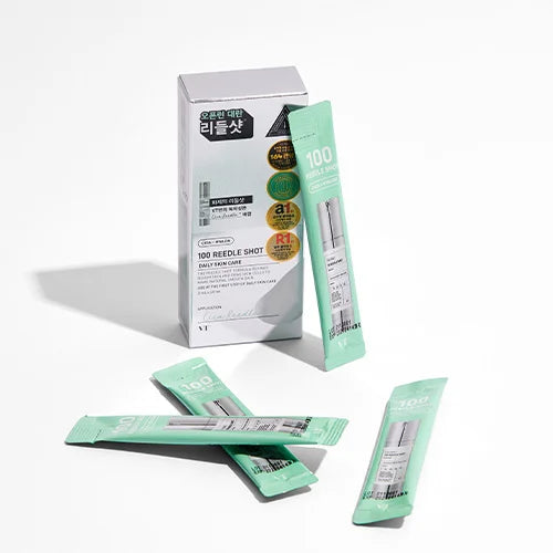 VT Cosmetics Reedle Shot 100 (2ml*10ea) best selling Korean skin care peeling viral travel-friendly K Beauty World