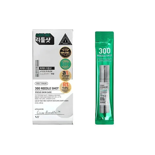 VT Cosmetics Reedle Shot 300 (2ml*10ea) face peeling uneven skin tone rough texture acne blemishes K Beauty World
