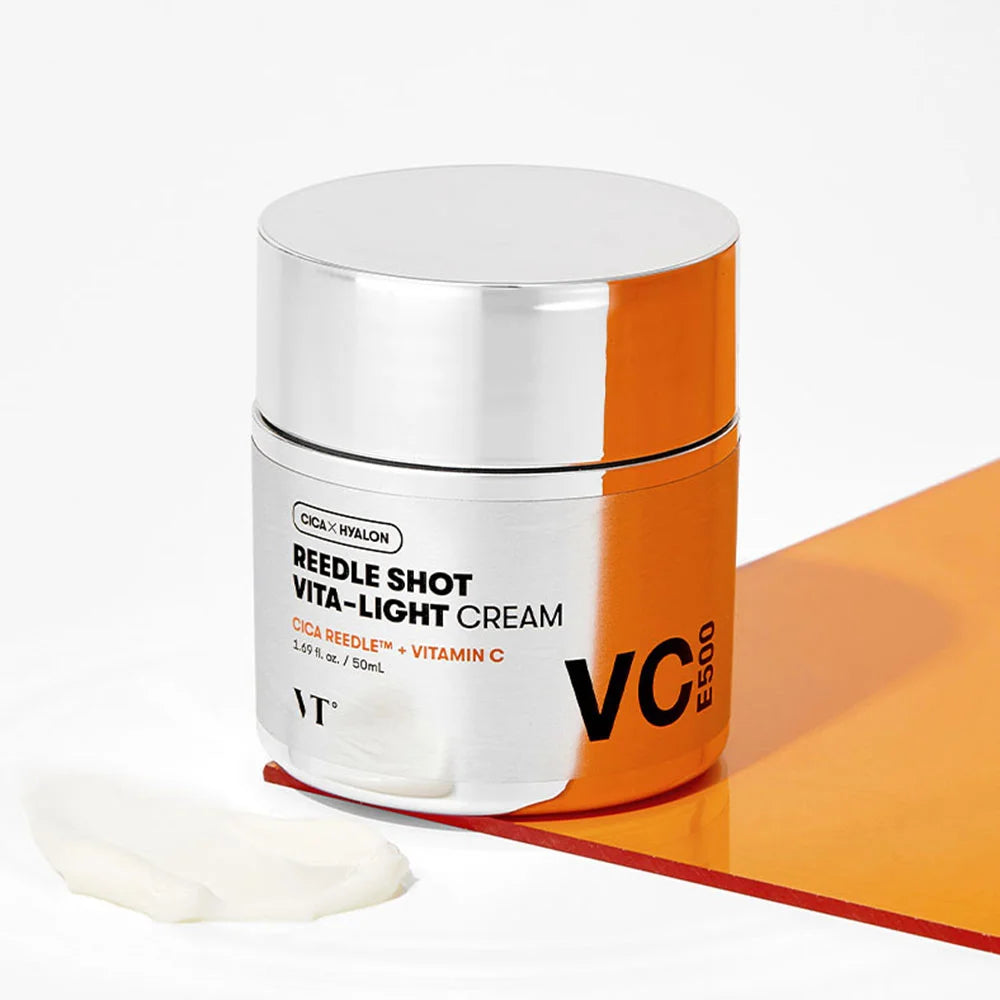 VT Cosmetics Reedle Shot Vita-Light Cream exfoliating vitamin C uneven tone, dark spots, rough texture, fine lines K Beauty World