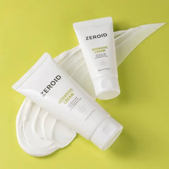 Zeroid Intensive Cream skin barrier repair ceramides shea butter rough dry skin patches Korean skin care for all ages family K Beauty World