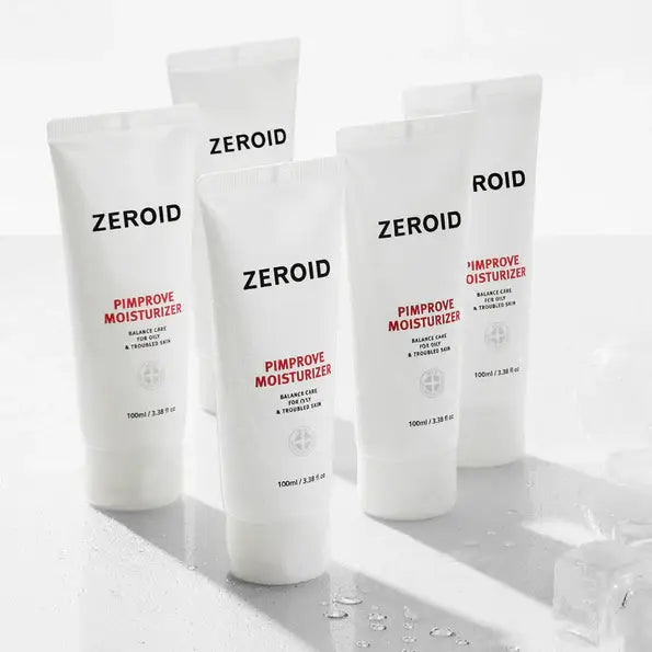 Zeroid Pimprove Moisturizer Korean skin care best selling lightweight gel for oily acne prone sensitive skin K Beauty World