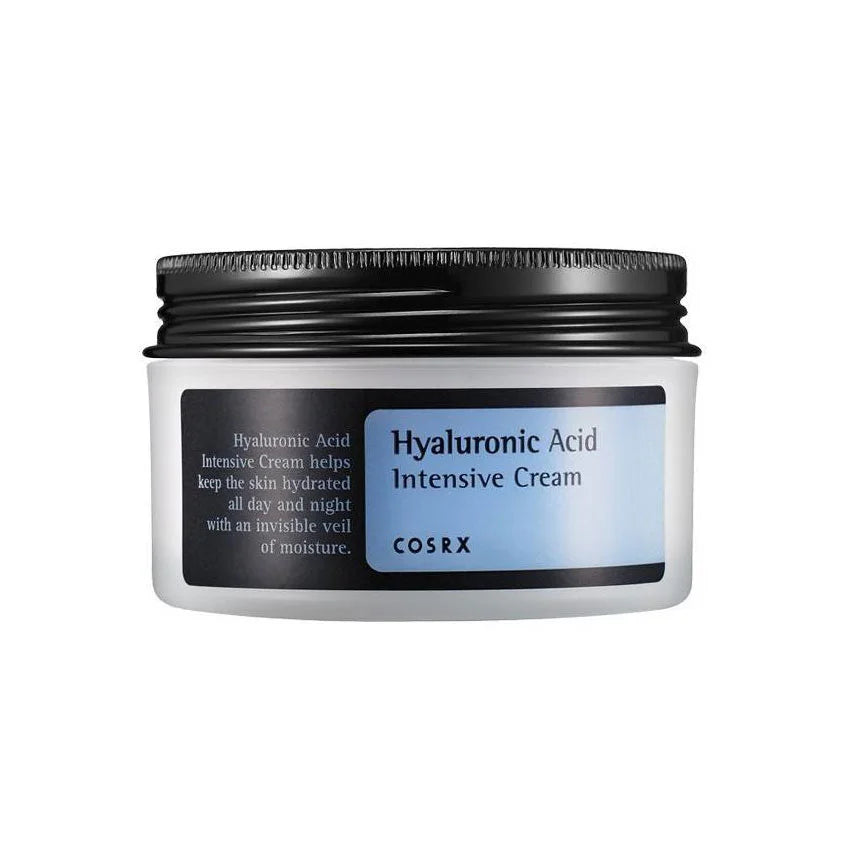 Cosrx Hyaluronic Acid Intensive Cream vegan face moisturizer for dry sensitive skin fine lines wrinkles anti-aging dullness K Beauty World