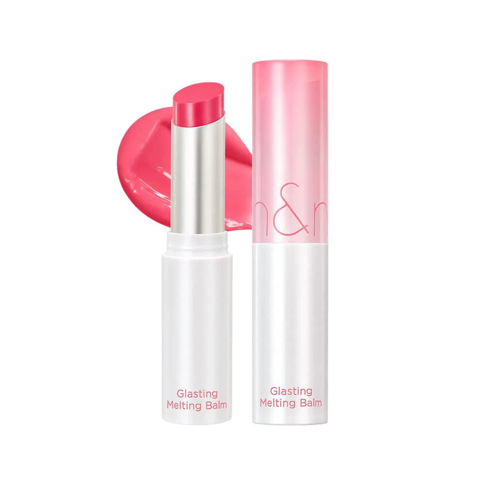 Romand Glasting Melting Balm 02 Lovey Pink Korean lip makeup cosmetics vegan K Beauty World