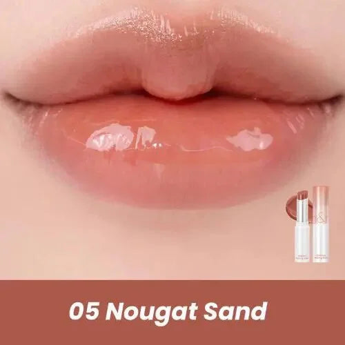 Romand Glasting Melting Balm 05 Nougat Sand Korean lip gloss tint K Beauty World