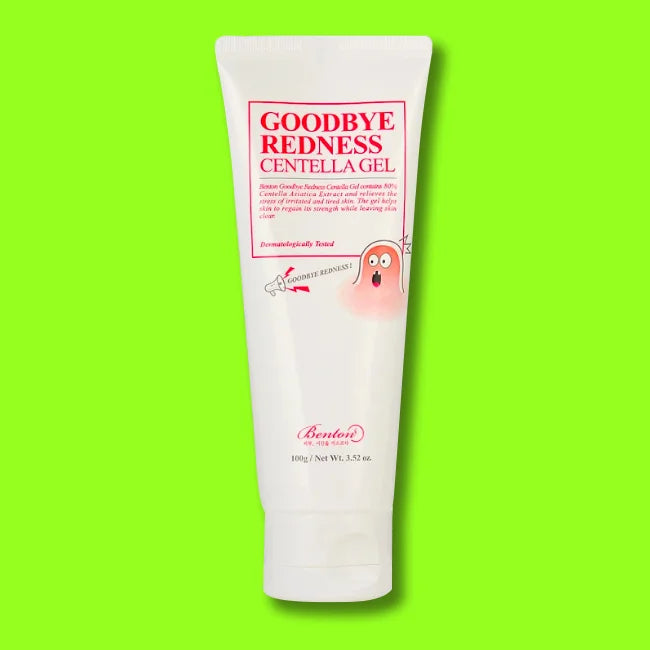 Benton Goodbye Redness Centella Gel best Korean soothing  moisturizer for dry sensitive oily acne prone skin pimple rosacea redden skin K Beauty World