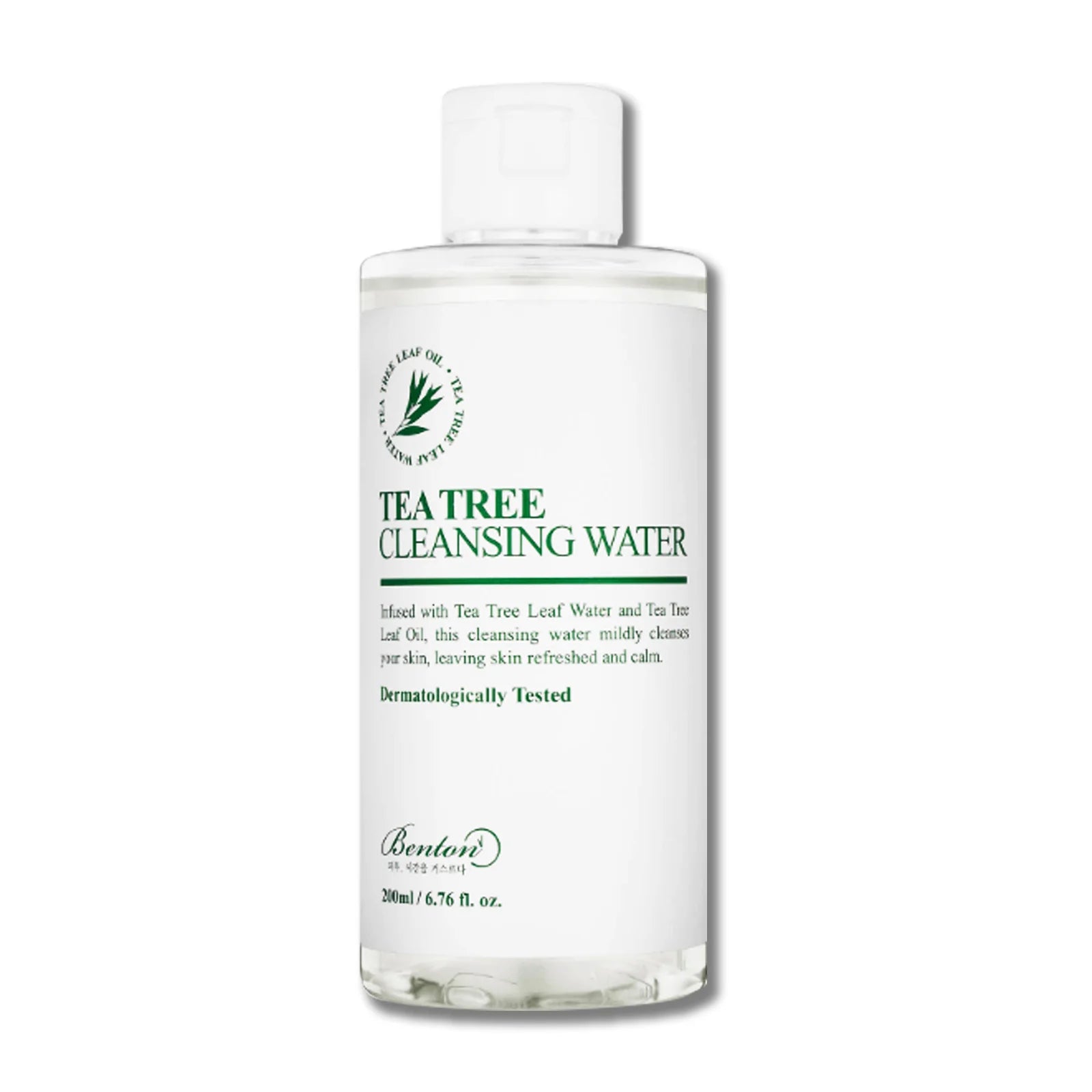 Benton Tea Tree Cleansing Water makeup remover best Korean toner micellar water skin care for oily acne prone skin  K Beauty World