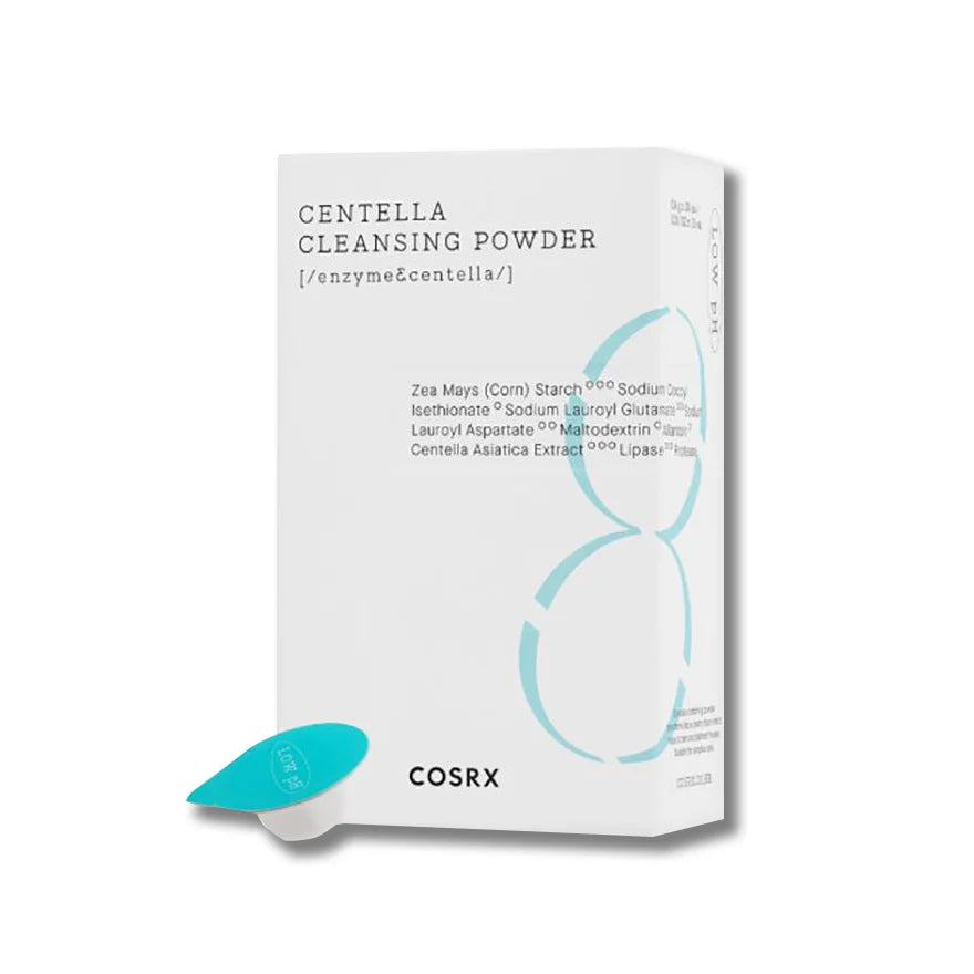 Cosrx Low pH Centella Cleansing Powder best Korean  face wash for men travel-friendly at gym sports dry sensitive skin peeling K Beauty World
