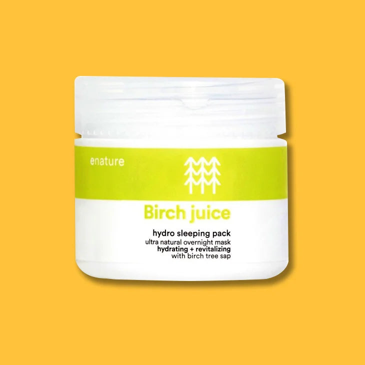 E Nature Birch Juice Hydro Sleeping Pack great Korean skin care for dry skin face mask flaky skin soft gentle cosmetics acne pimple  K Beauty World