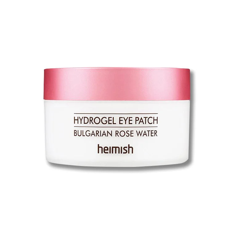 Heimish Bulgarian Rose Water Hydrogel Eye Patch for dark circles puff eyes wrinkles dry sensitive skin Korean cosmetics  K Beauty World