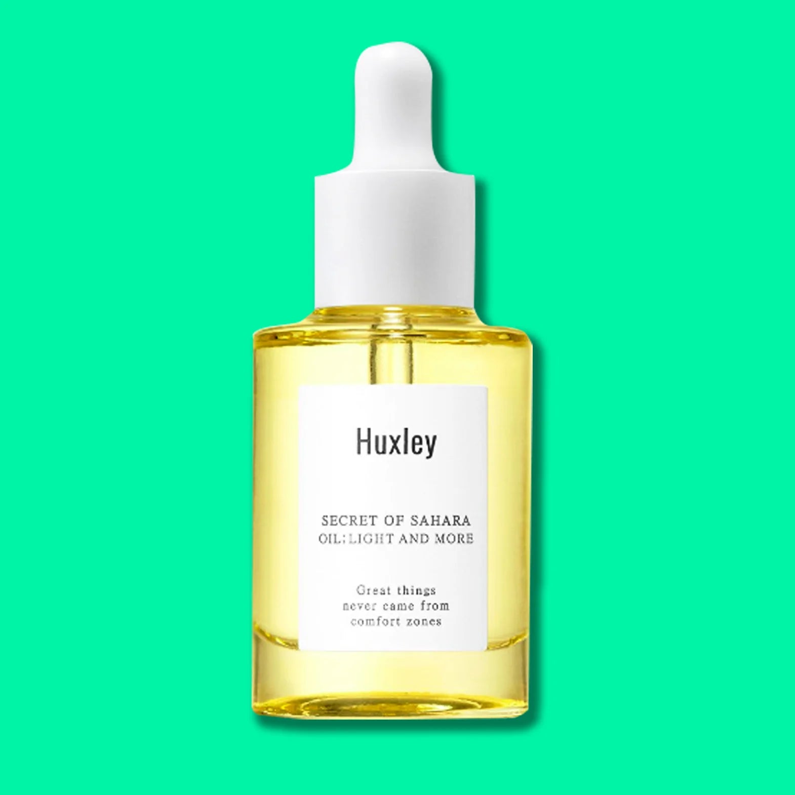 Huxley Secret of Sahara Oil Light and More  best lightweight face oil for dry combination sensitive skin aging wrinkles rough skin texture K Beauty World