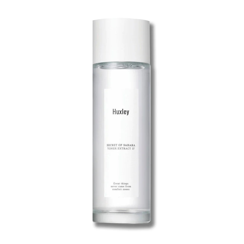 Huxley Secret of Sahara Toner Extract It best hydrating toner for face dry mature aging skin wrinkles redness Asian cosmetics brand  K Beauty World