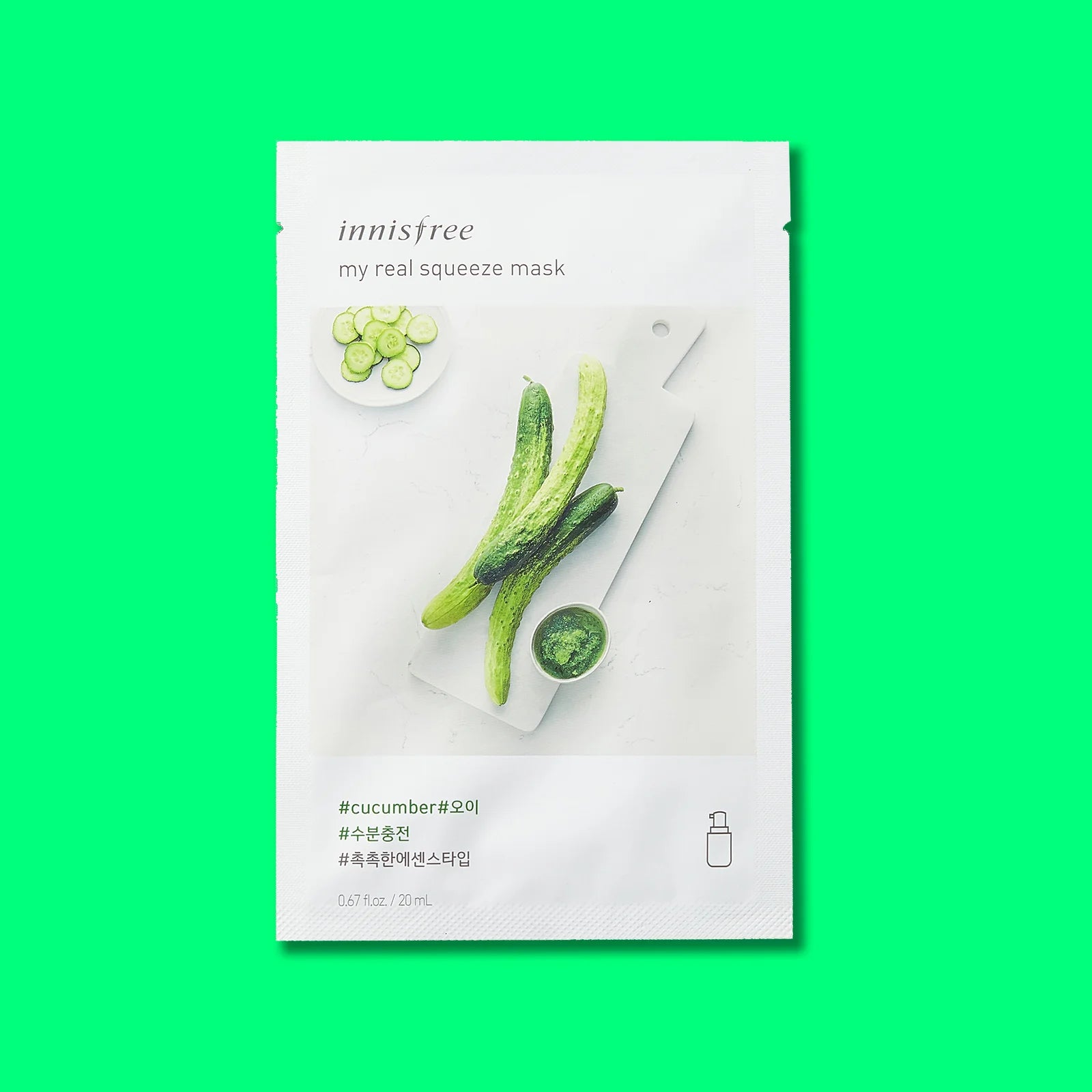 Innisfree My Real Squeeze Mask Cucumber Korean | Beauty World