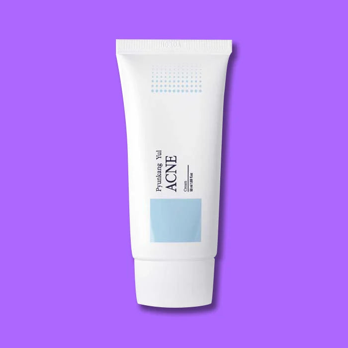 Pyunkang Yul Acne Cream  best moisturizer for acne-prone oily sensitive skin face soothing  Asian girl makeup skicare K Beauty World